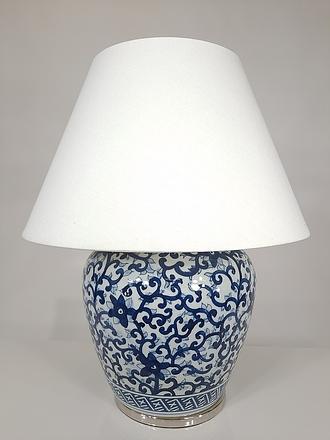 Oriental Blue & White Lamp
